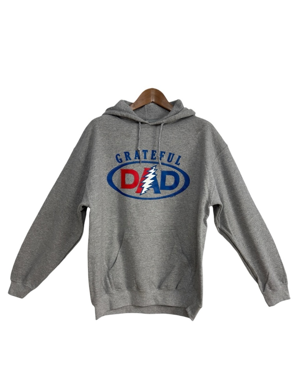 Grateful Dead Grateful Dad Graphic Pullover Hoodie Gray Men’s Size Medium